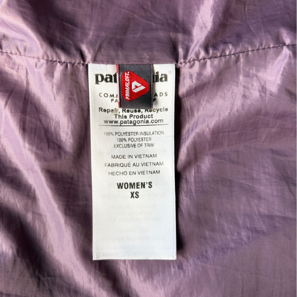 Patagonia Nano Puff Vest Light Blue XS Smirnoff Ice Vodka Corporate Logo - Picture 4 of 10